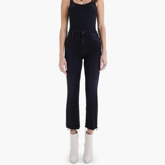 Mother Encounters At Night The Hustler Ankle Fray Jeans 23 - Picture 1 of 10